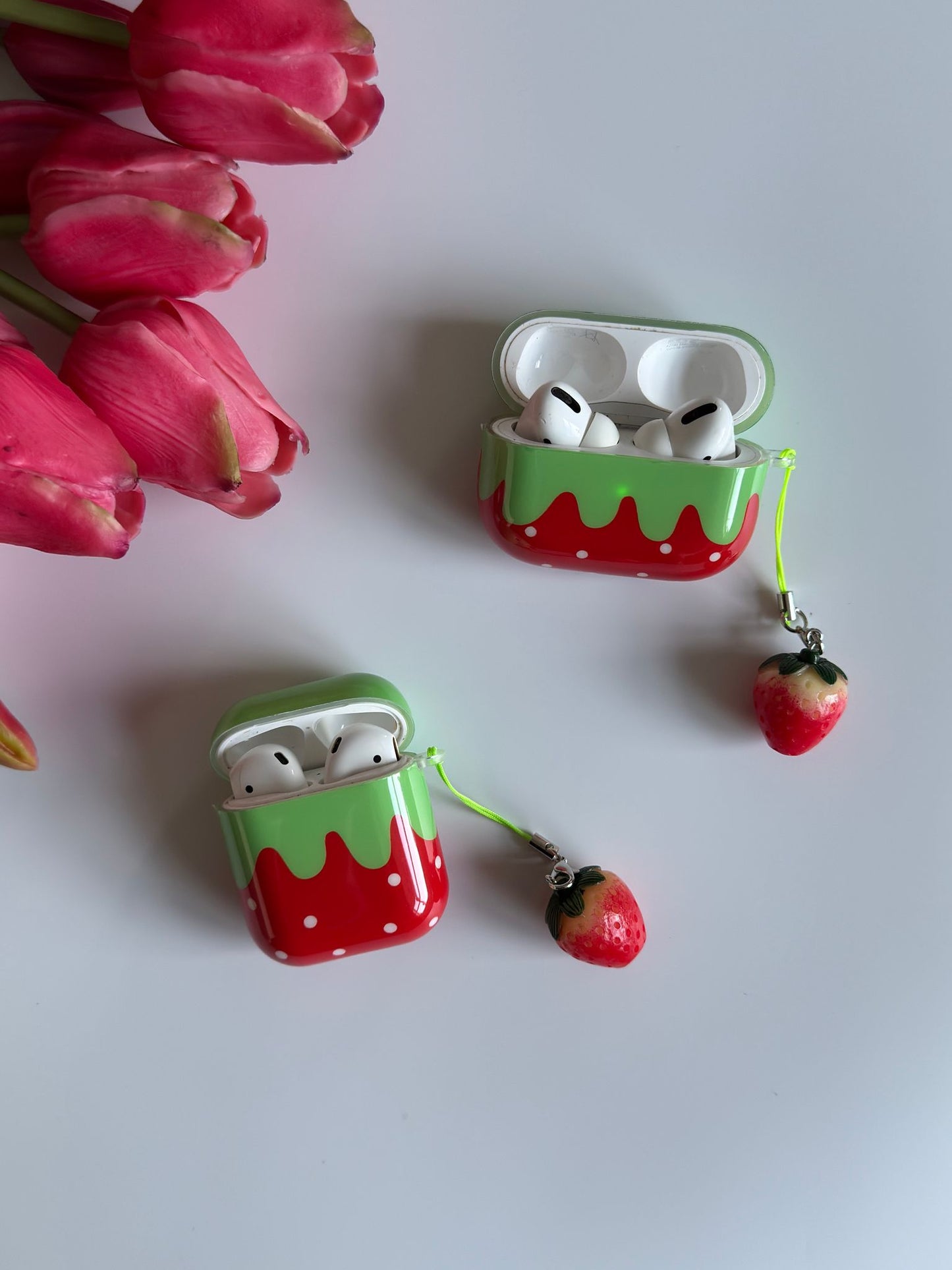 Adorable Strawberry Air Pods Case