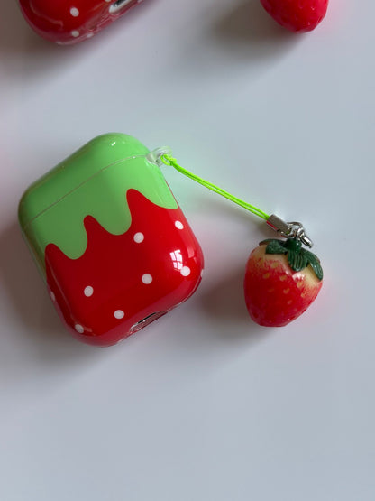 Adorable Strawberry Air Pods Case